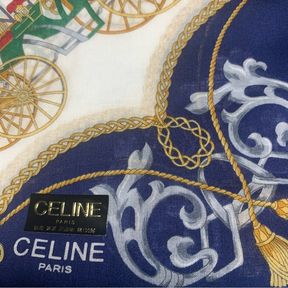 Celine Cotton Scarf Handkerchief - Picture 4 of 12